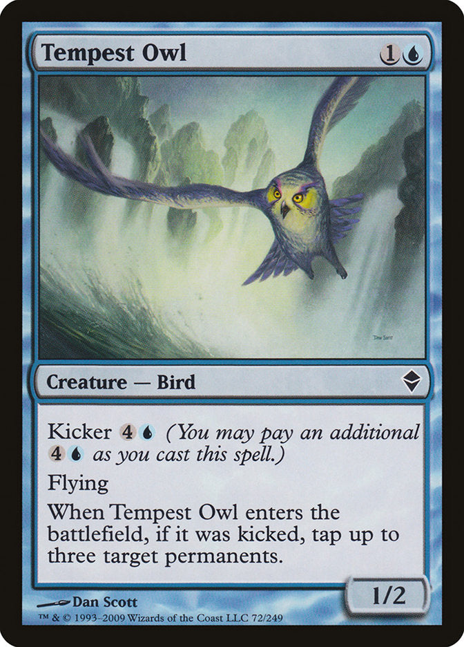 Tempest Owl [Zendikar] MTG Single Magic: The Gathering    | Red Claw Gaming