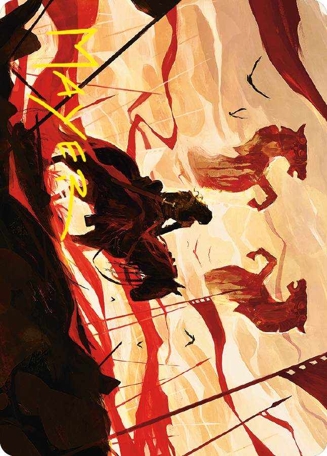 Merry, Esquire of Rohan Art Card (Gold-Stamped Signature) [The Lord of the Rings: Tales of Middle-earth Art Series] MTG Single Magic: The Gathering    | Red Claw Gaming