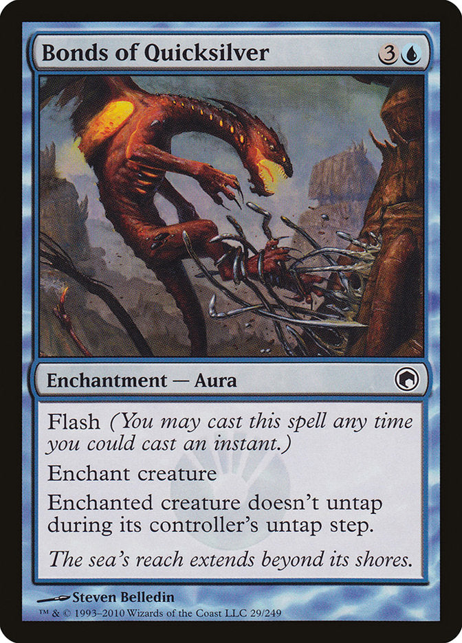 Bonds of Quicksilver [Scars of Mirrodin] MTG Single Magic: The Gathering    | Red Claw Gaming