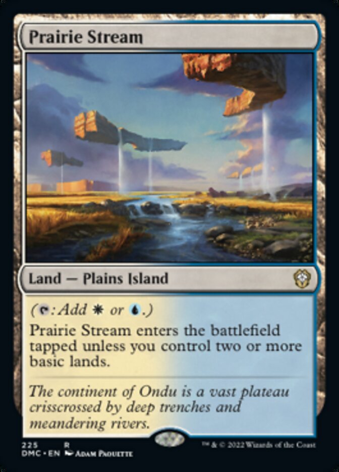 Prairie Stream [Dominaria United Commander] MTG Single Magic: The Gathering    | Red Claw Gaming