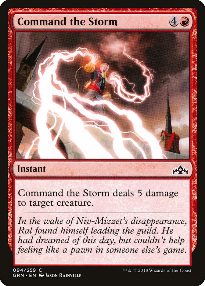 Command the Storm [Guilds of Ravnica] MTG Single Magic: The Gathering    | Red Claw Gaming