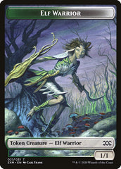 Myr (007) // Elf Warrior Double-Sided Token [Double Masters Tokens] MTG Single Magic: The Gathering    | Red Claw Gaming