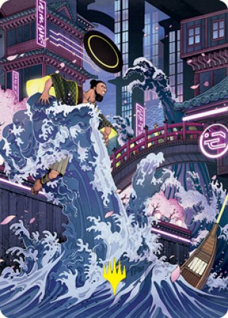 Invoke Despair Art Card (Gold-Stamped Signature) [Kamigawa: Neon Dynasty Art Series] MTG Single Magic: The Gathering    | Red Claw Gaming