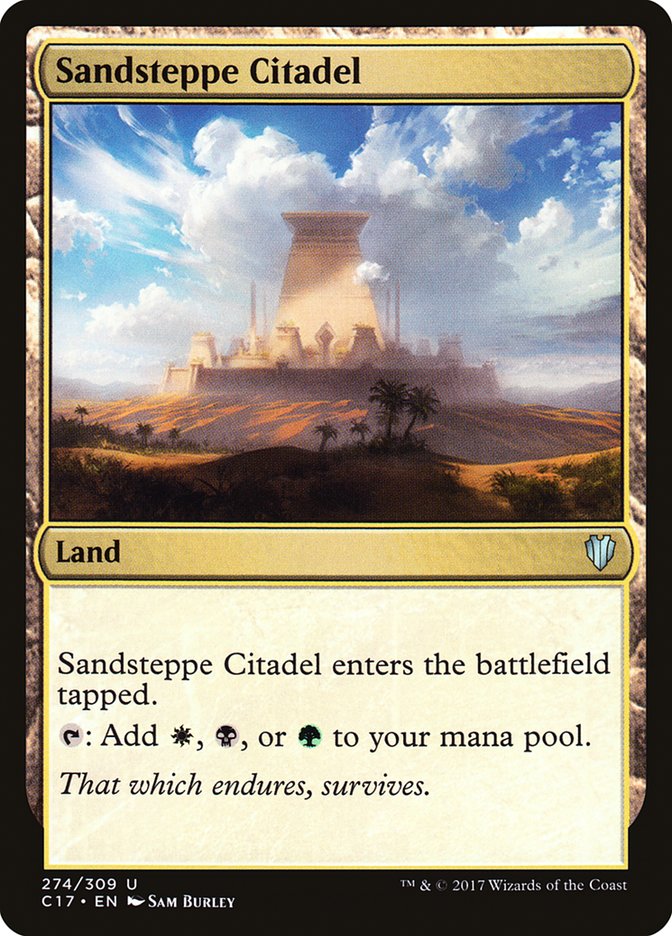 Sandsteppe Citadel [Commander 2017] MTG Single Magic: The Gathering    | Red Claw Gaming