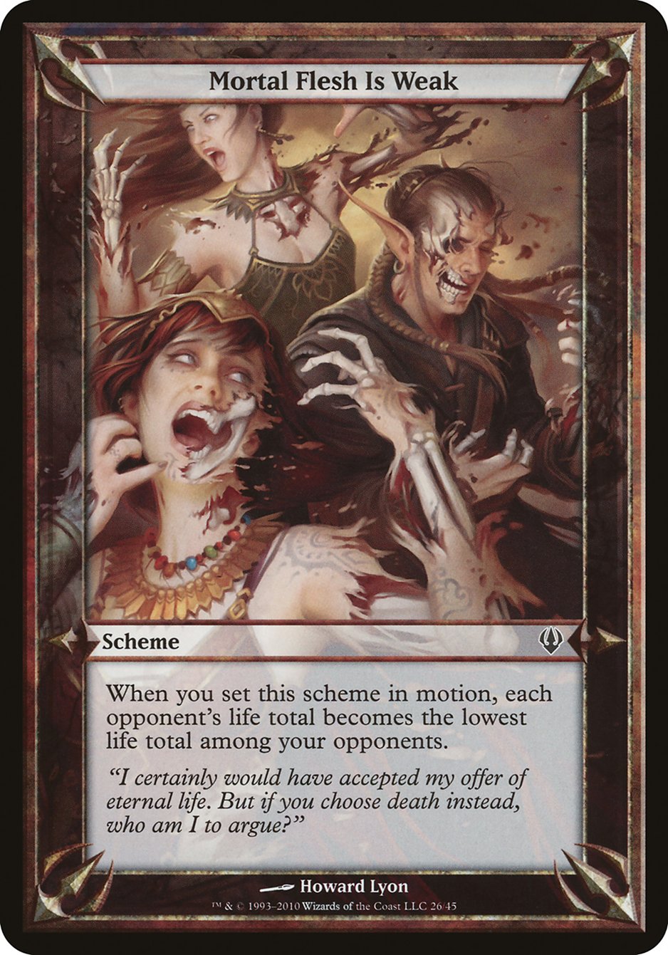Mortal Flesh Is Weak (Schemes) [Archenemy Schemes] MTG Single Magic: The Gathering    | Red Claw Gaming