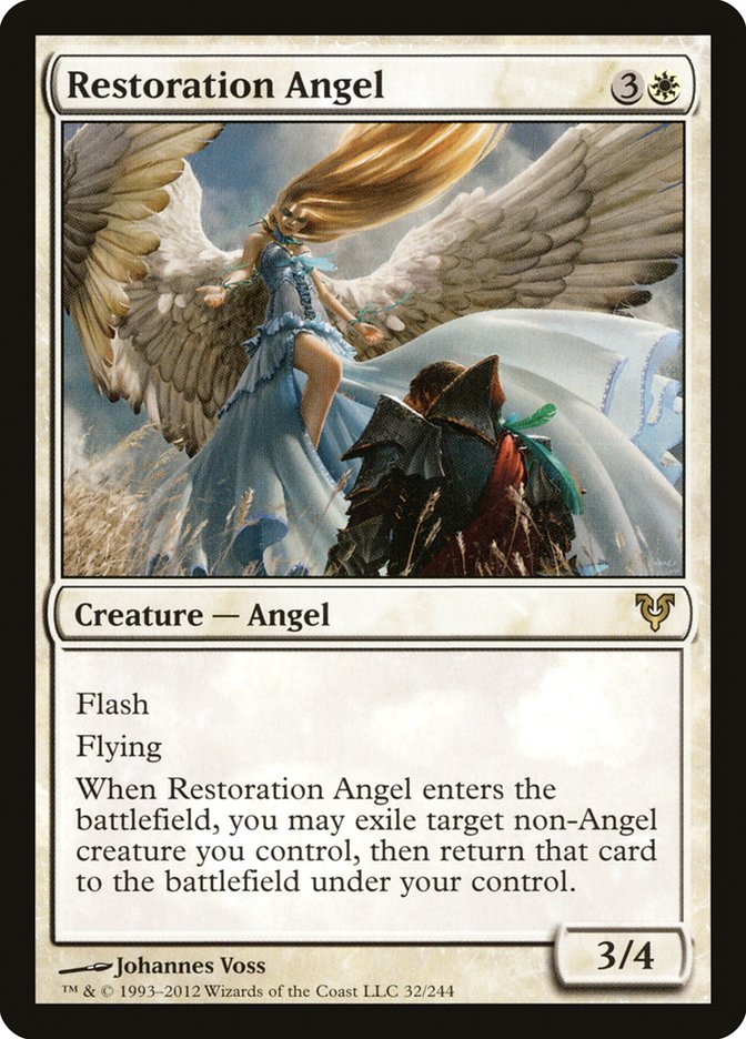 Restoration Angel [Avacyn Restored] MTG Single Magic: The Gathering    | Red Claw Gaming