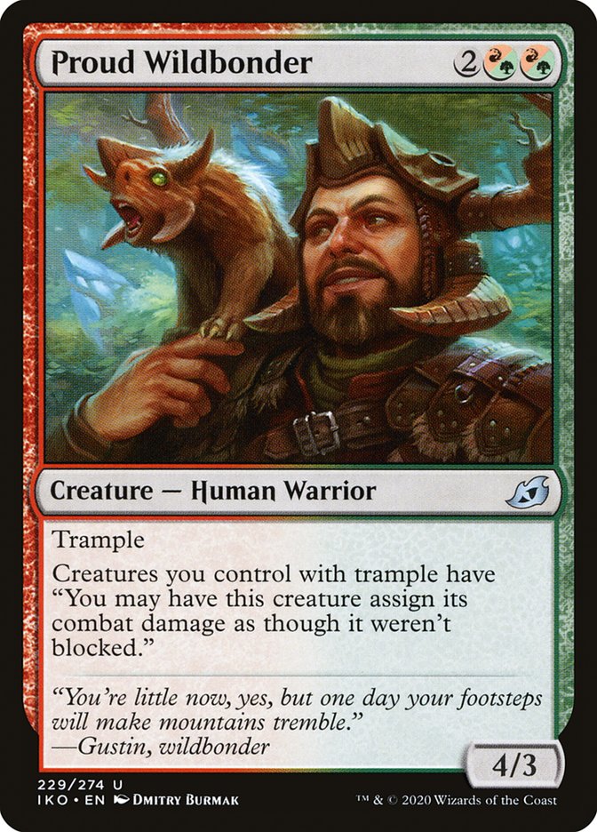 Proud Wildbonder [Ikoria: Lair of Behemoths] MTG Single Magic: The Gathering    | Red Claw Gaming