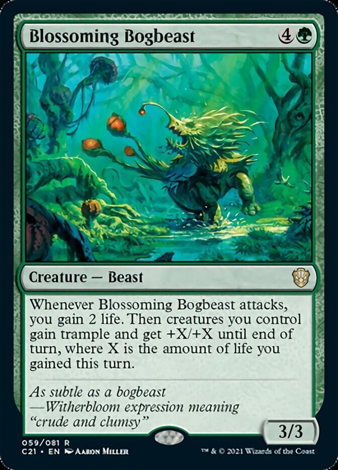 Blossoming Bogbeast [Commander 2021] MTG Single Magic: The Gathering    | Red Claw Gaming