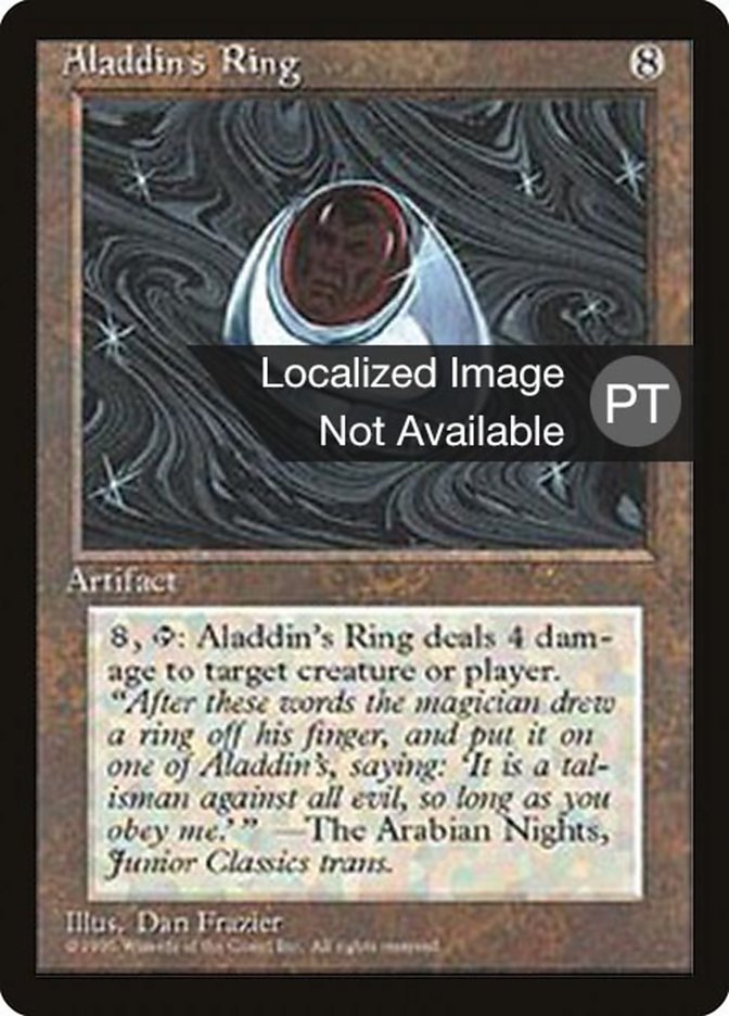 Aladdin's Ring [Fourth Edition (Foreign Black Border)] MTG Single Magic: The Gathering    | Red Claw Gaming