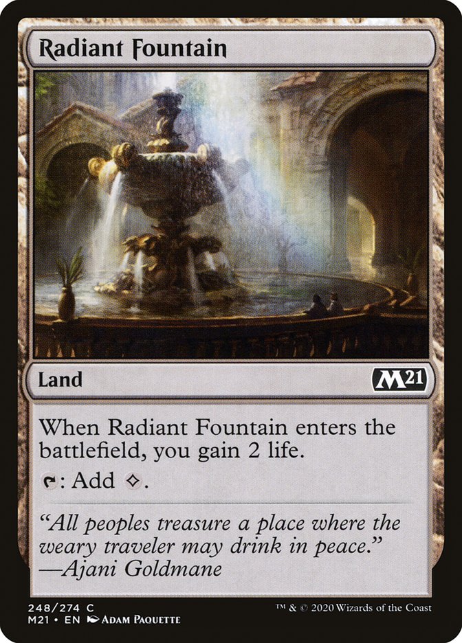 Radiant Fountain [Core Set 2021] MTG Single Magic: The Gathering    | Red Claw Gaming