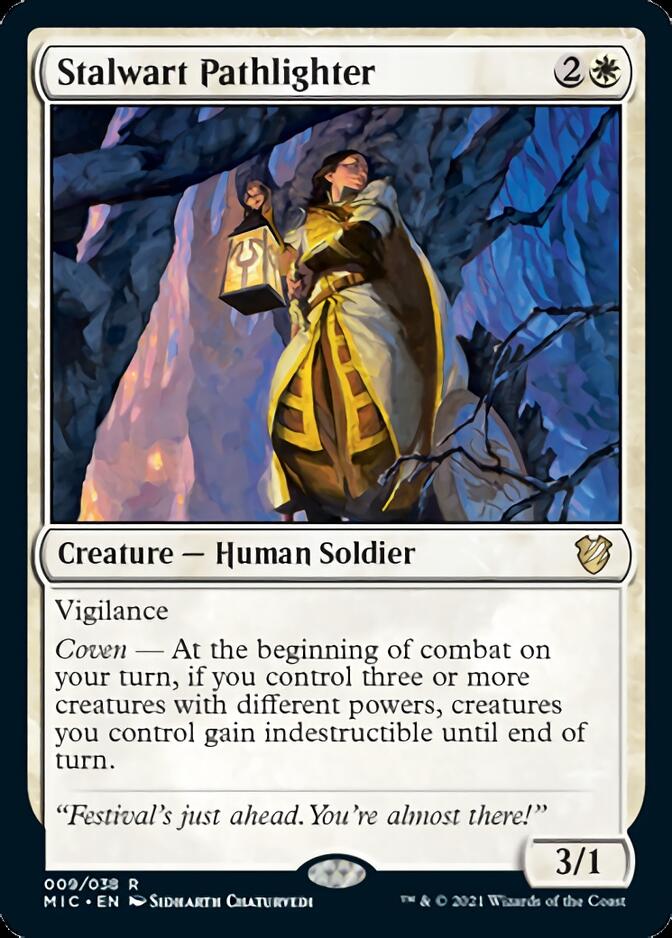 Stalwart Pathlighter [Innistrad: Midnight Hunt Commander] MTG Single Magic: The Gathering    | Red Claw Gaming