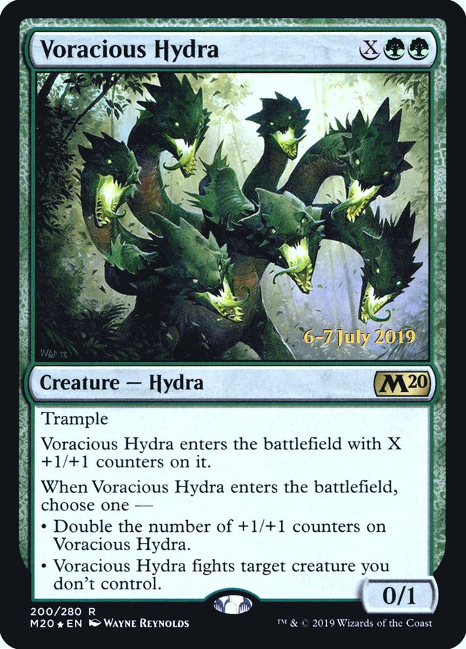 Voracious Hydra [Core Set 2020 Prerelease Promos] MTG Single Magic: The Gathering    | Red Claw Gaming