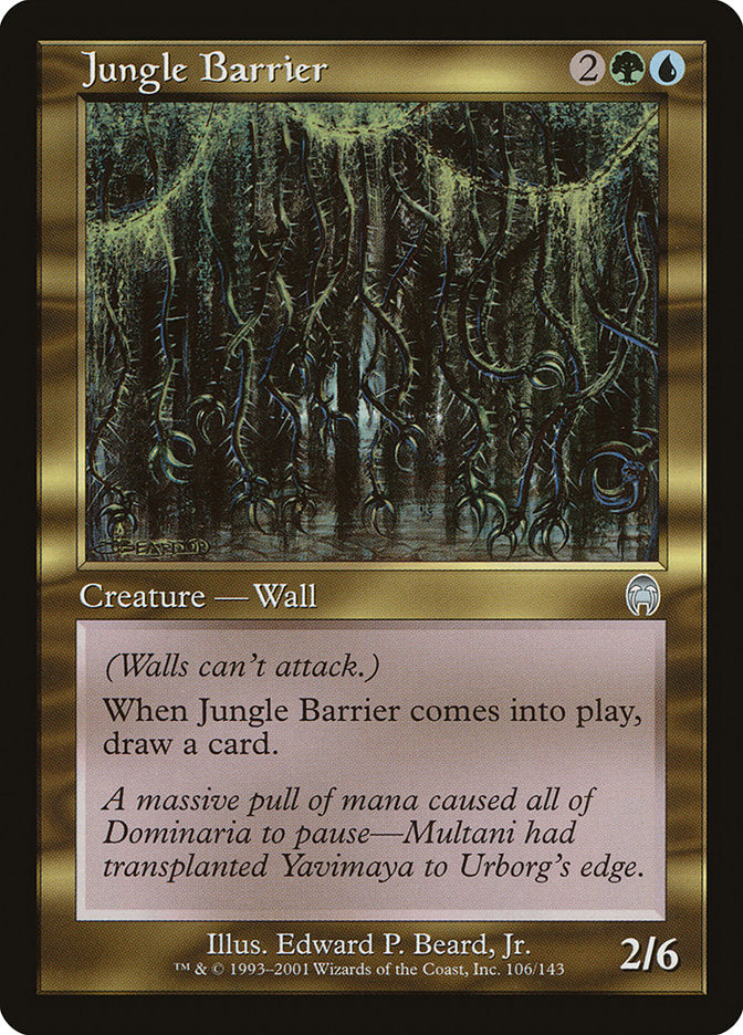 Jungle Barrier [Apocalypse] MTG Single Magic: The Gathering    | Red Claw Gaming