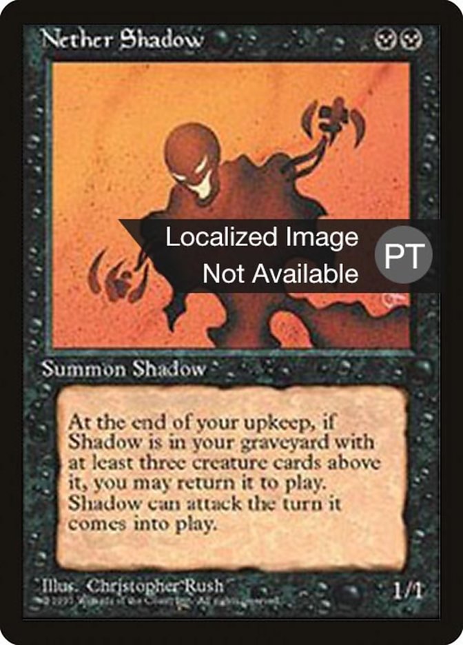 Nether Shadow [Fourth Edition (Foreign Black Border)] MTG Single Magic: The Gathering    | Red Claw Gaming
