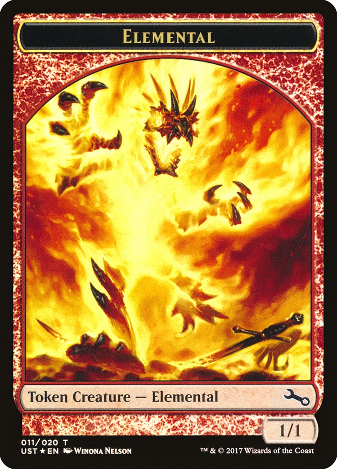 Elemental // Elemental Double-Sided Token (011/020) [Unstable Tokens] MTG Single Magic: The Gathering    | Red Claw Gaming
