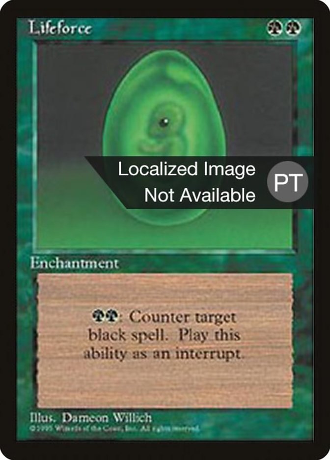 Lifeforce [Fourth Edition (Foreign Black Border)] MTG Single Magic: The Gathering    | Red Claw Gaming