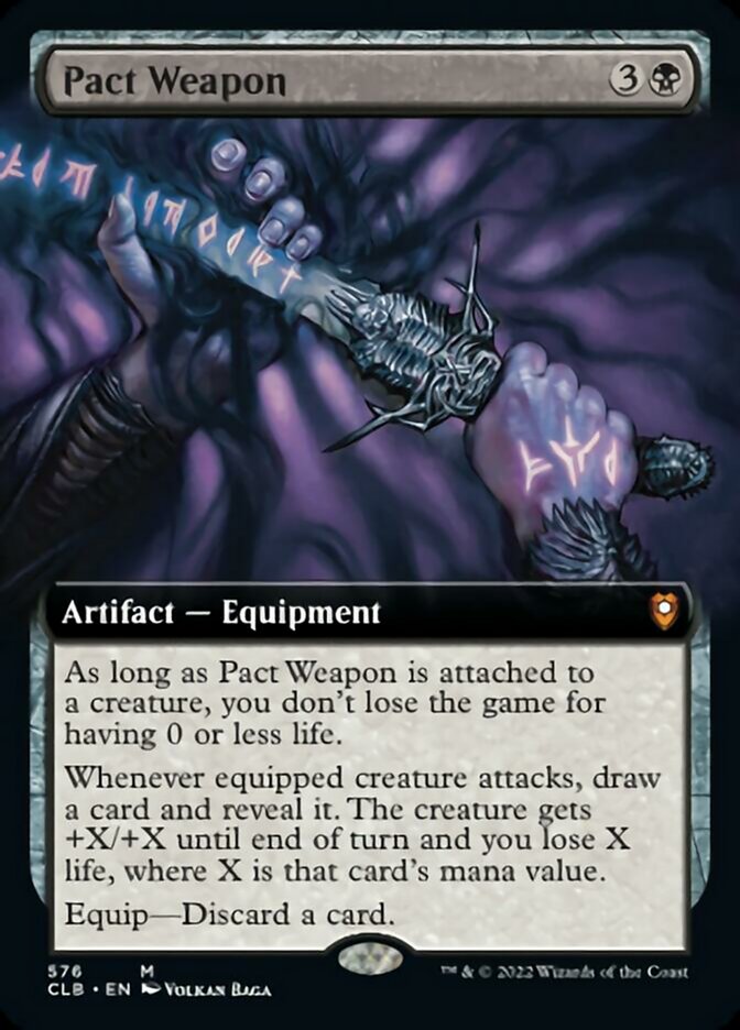 Pact Weapon (Extended Art) [Commander Legends: Battle for Baldur's Gate] MTG Single Magic: The Gathering    | Red Claw Gaming