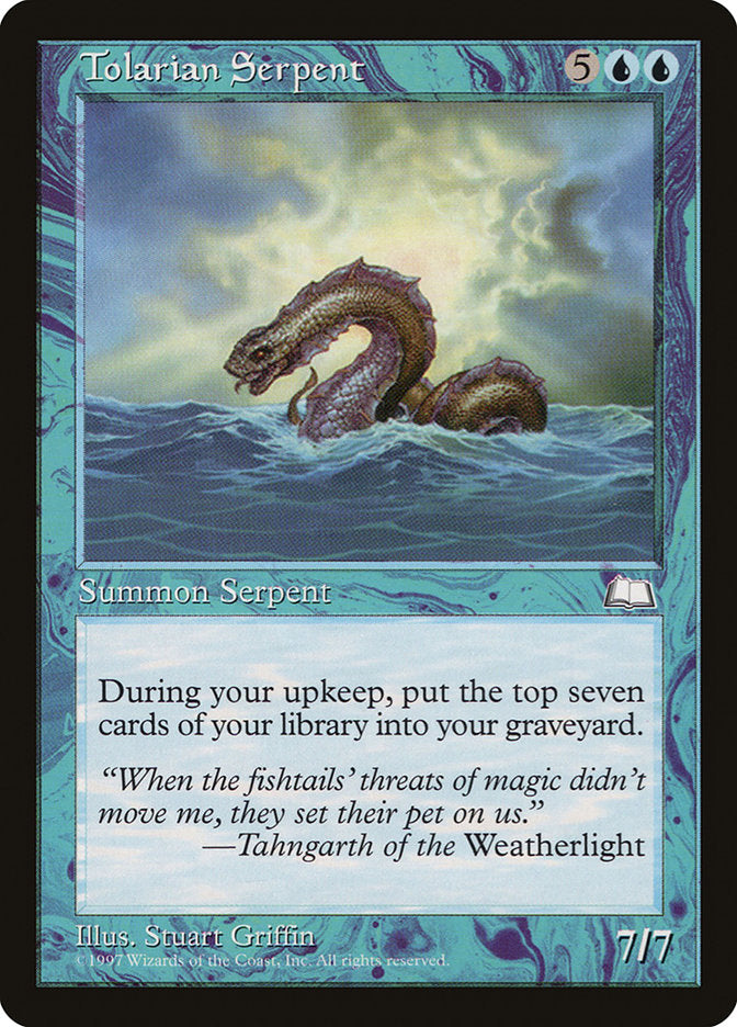 Tolarian Serpent [Weatherlight] MTG Single Magic: The Gathering    | Red Claw Gaming