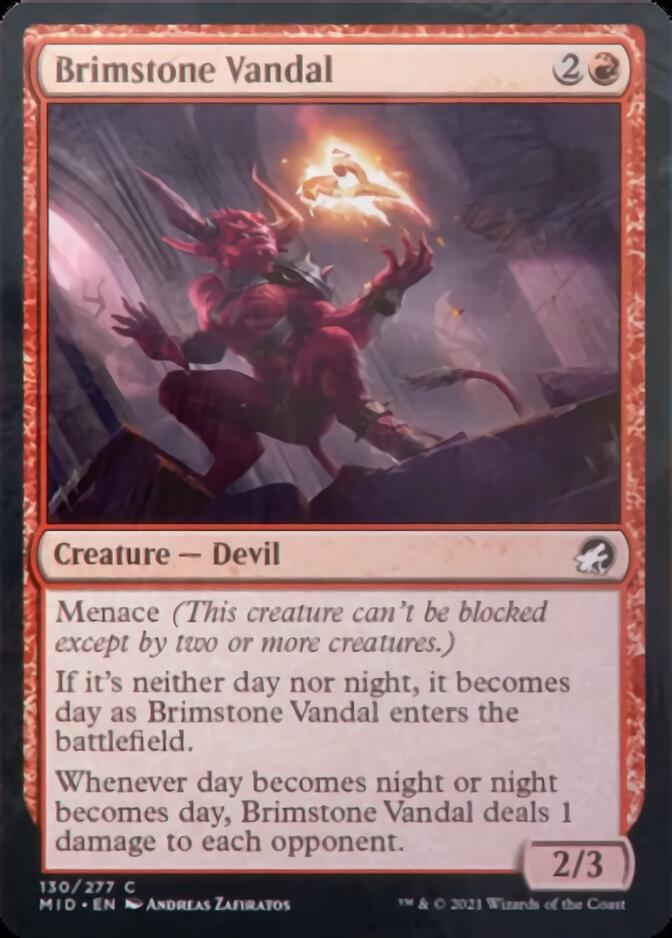 Brimstone Vandal [Innistrad: Midnight Hunt] MTG Single Magic: The Gathering    | Red Claw Gaming