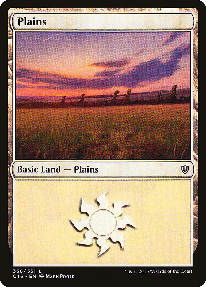 Plains (338) [Commander 2016] MTG Single Magic: The Gathering    | Red Claw Gaming
