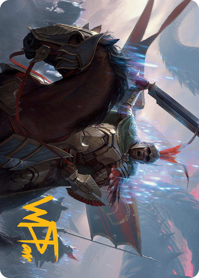 Marshal of Zhalfir Art Card (Gold-Stamped Signature) [March of the Machine Art Series] MTG Single Magic: The Gathering    | Red Claw Gaming