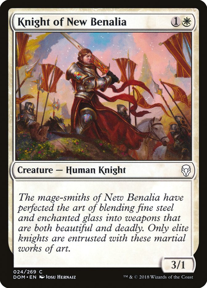 Knight of New Benalia [Dominaria] MTG Single Magic: The Gathering    | Red Claw Gaming
