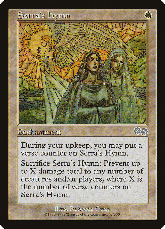 Serra's Hymn [Urza's Saga] MTG Single Magic: The Gathering    | Red Claw Gaming