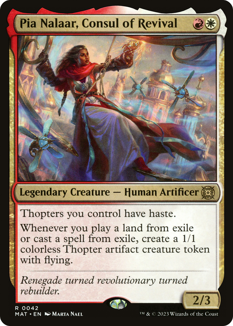 Pia Nalaar, Consul of Revival [March of the Machine: The Aftermath] MTG Single Magic: The Gathering    | Red Claw Gaming