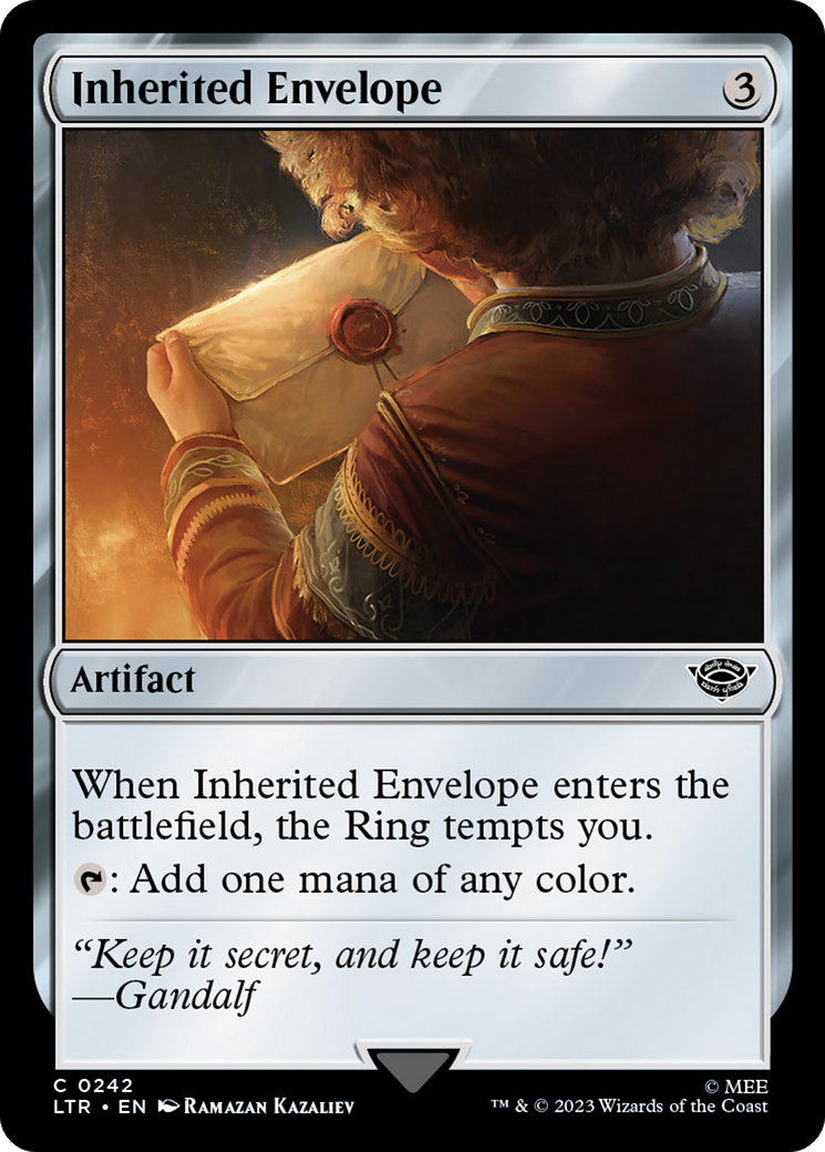 Inherited Envelope [The Lord of the Rings: Tales of Middle-Earth] MTG Single Magic: The Gathering    | Red Claw Gaming
