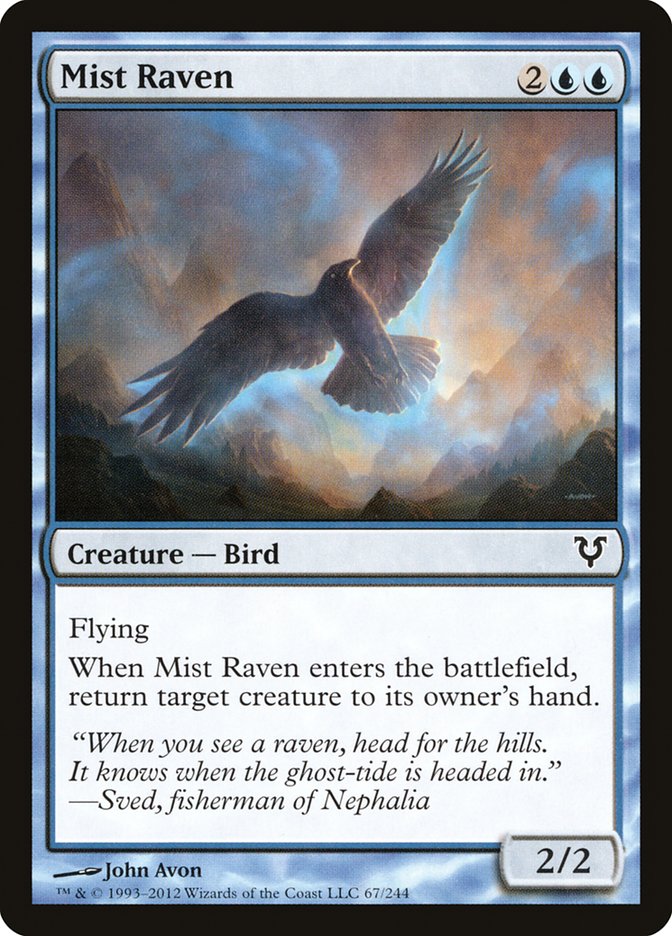 Mist Raven [Avacyn Restored] MTG Single Magic: The Gathering    | Red Claw Gaming