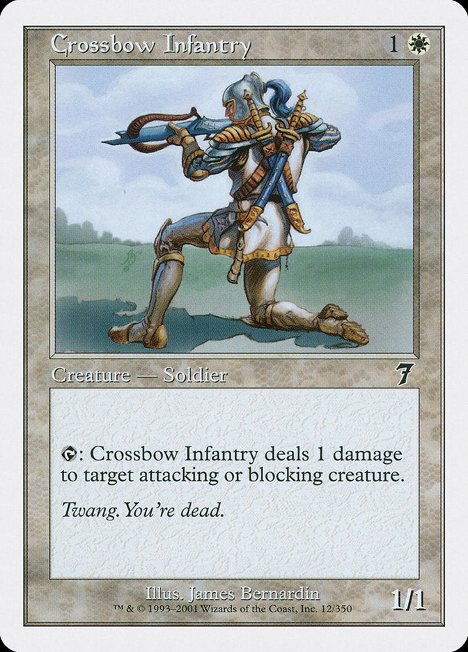 Crossbow Infantry [Seventh Edition] MTG Single Magic: The Gathering    | Red Claw Gaming