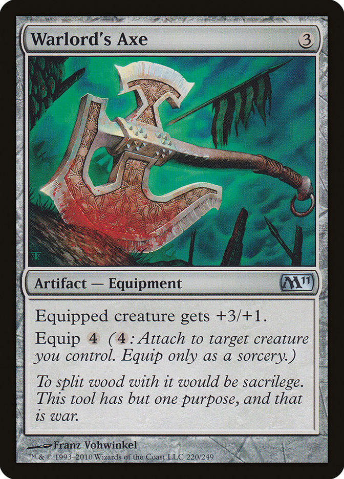 Warlord's Axe [Magic 2011] MTG Single Magic: The Gathering    | Red Claw Gaming