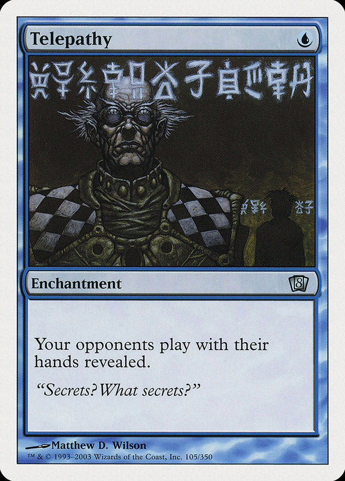 Telepathy [Eighth Edition] MTG Single Magic: The Gathering    | Red Claw Gaming