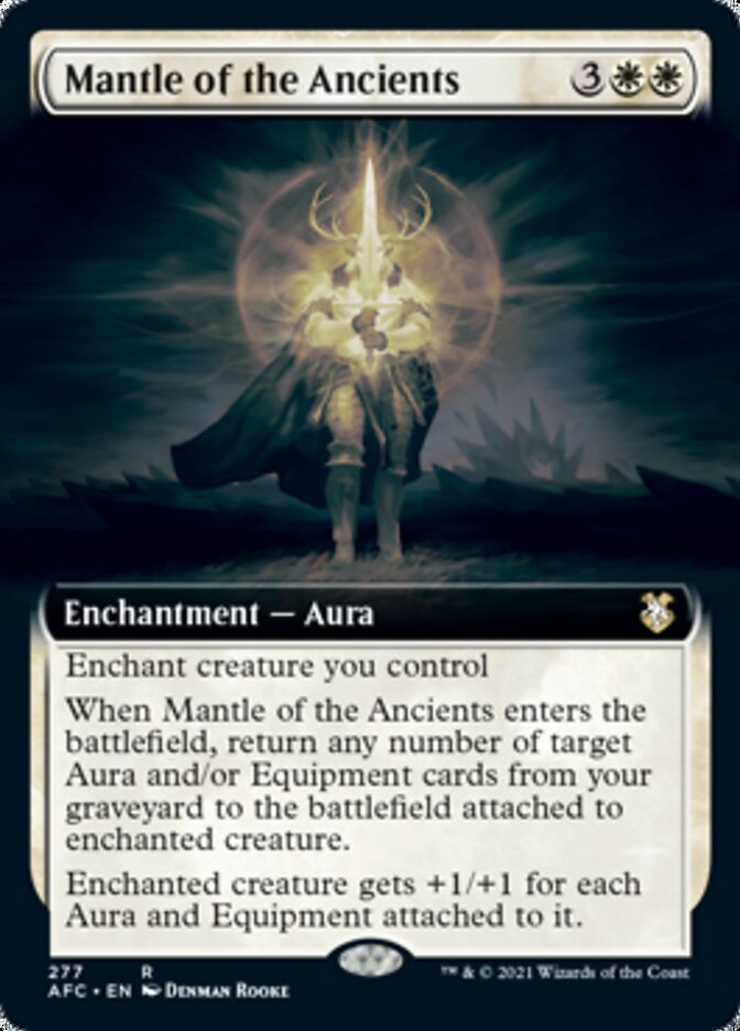 Mantle of the Ancients (Extended Art) [Dungeons & Dragons: Adventures in the Forgotten Realms Commander] MTG Single Magic: The Gathering    | Red Claw Gaming