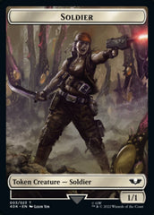 Soldier (003) // Sicarian Infiltrator Double-Sided Token [Warhammer 40,000 Tokens] MTG Single Magic: The Gathering    | Red Claw Gaming