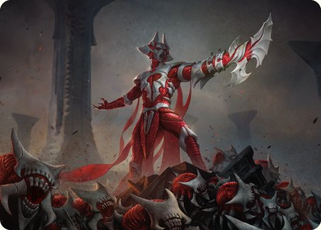 Mite Overseer Art Card [Phyrexia: All Will Be One Art Series] MTG Single Magic: The Gathering    | Red Claw Gaming