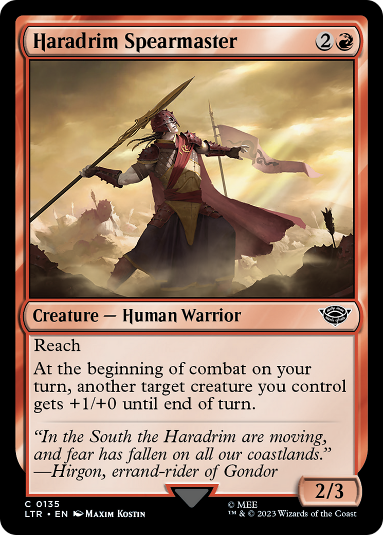 Haradrim Spearmaster [The Lord of the Rings: Tales of Middle-Earth] MTG Single Magic: The Gathering    | Red Claw Gaming