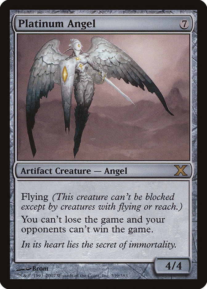 Platinum Angel [Tenth Edition] MTG Single Magic: The Gathering    | Red Claw Gaming