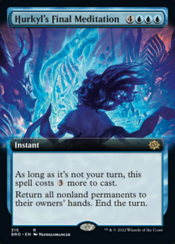 Hurkyl's Final Meditation (Extended Art) [The Brothers' War] MTG Single Magic: The Gathering    | Red Claw Gaming