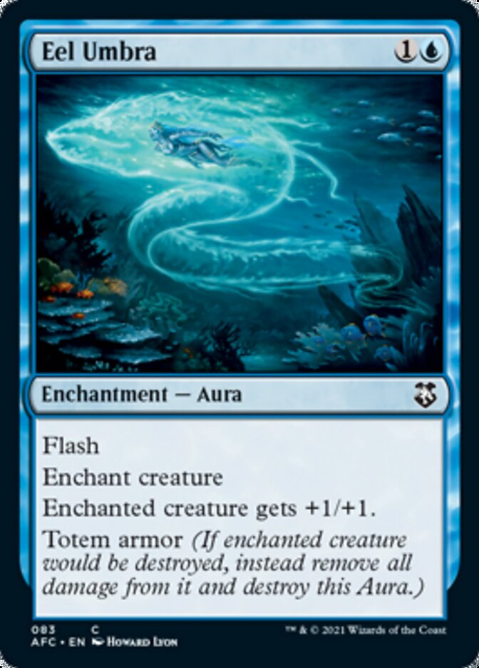 Eel Umbra [Dungeons & Dragons: Adventures in the Forgotten Realms Commander] MTG Single Magic: The Gathering    | Red Claw Gaming