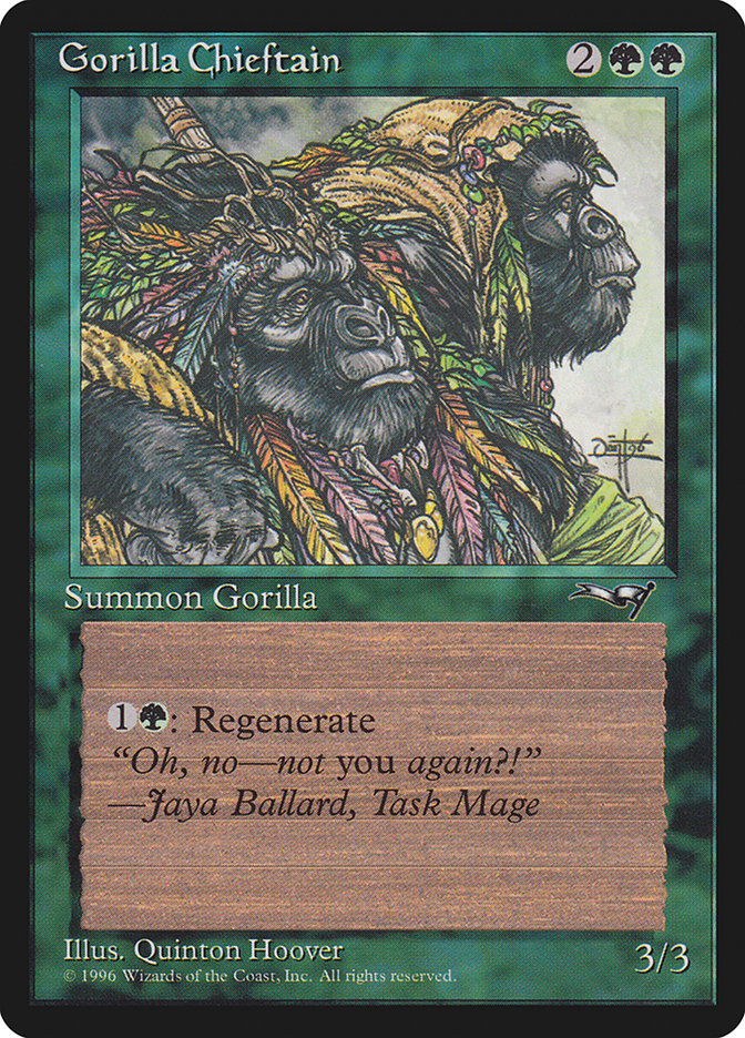 Gorilla Chieftain (Two Gorilla Art) [Alliances] MTG Single Magic: The Gathering    | Red Claw Gaming