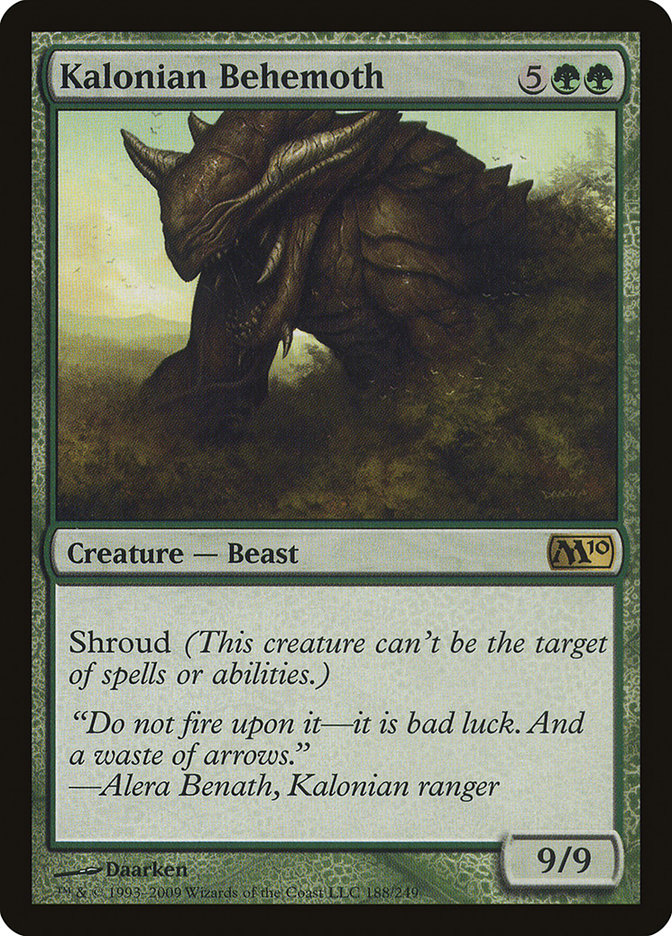 Kalonian Behemoth [Magic 2010] MTG Single Magic: The Gathering    | Red Claw Gaming