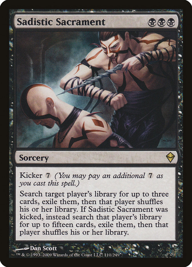 Sadistic Sacrament [Zendikar] MTG Single Magic: The Gathering    | Red Claw Gaming