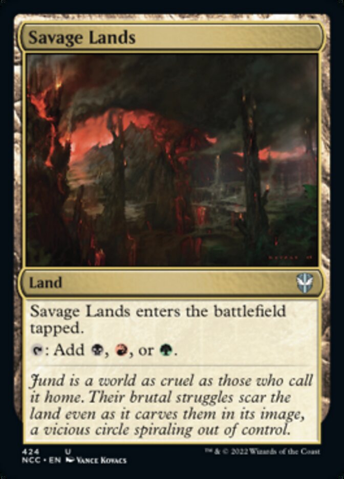 Savage Lands [Streets of New Capenna Commander] MTG Single Magic: The Gathering    | Red Claw Gaming