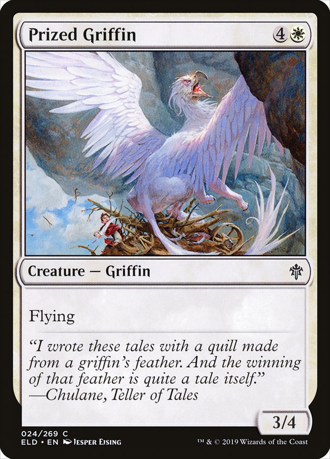 Prized Griffin [Throne of Eldraine] MTG Single Magic: The Gathering    | Red Claw Gaming