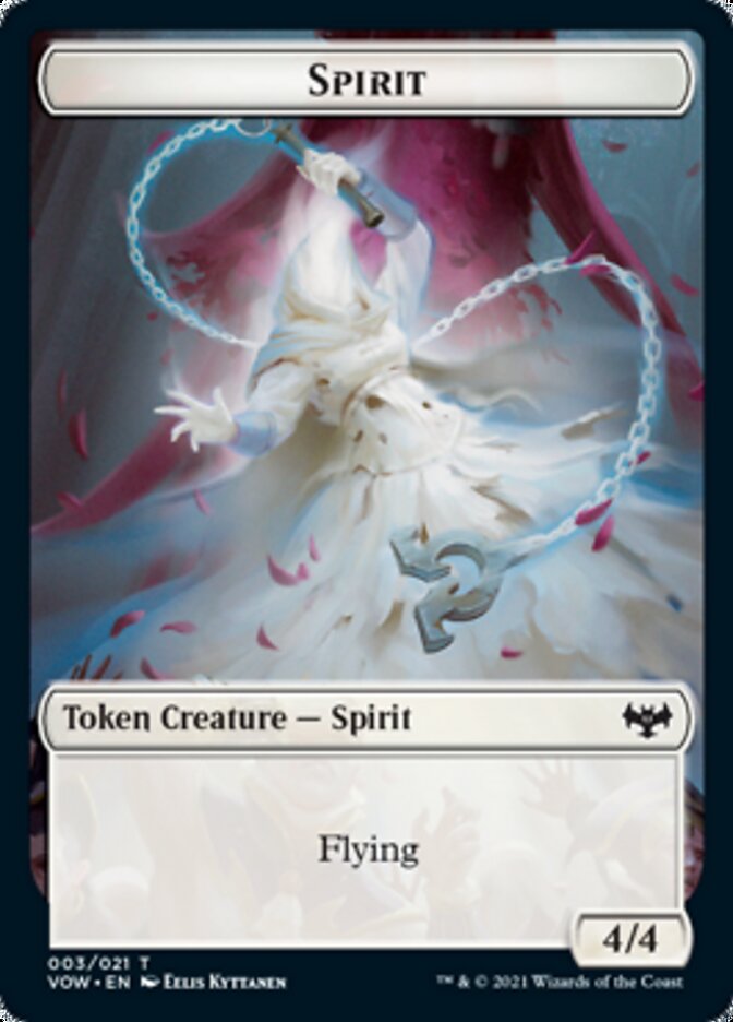Spirit Token (003) [Innistrad: Crimson Vow Tokens] MTG Single Magic: The Gathering    | Red Claw Gaming