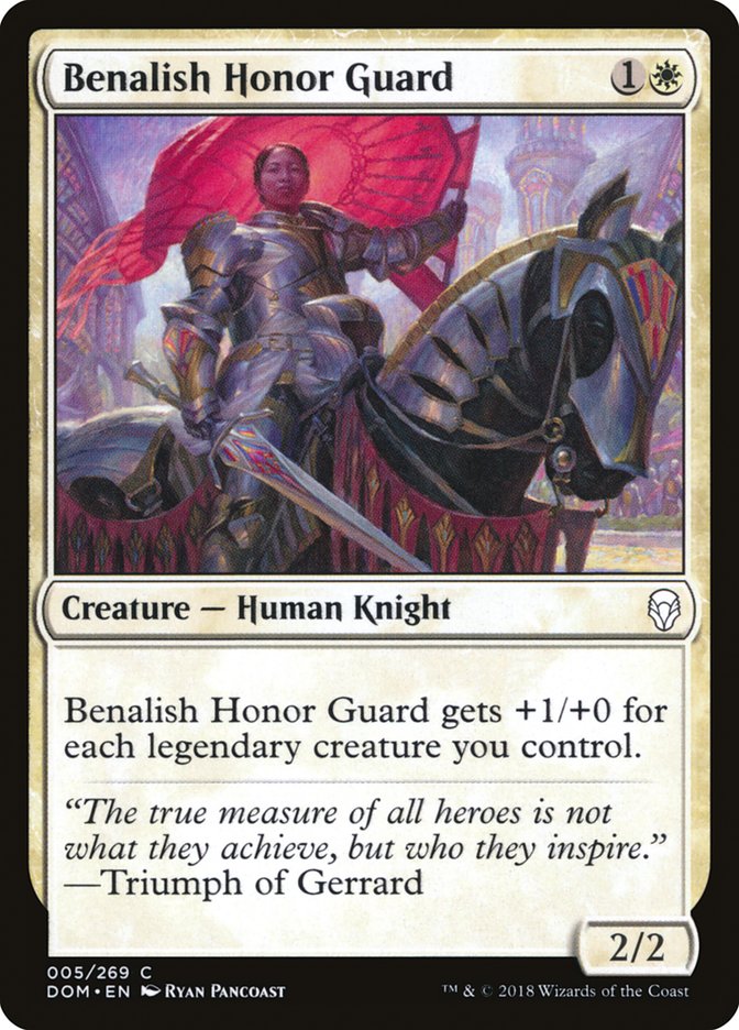Benalish Honor Guard [Dominaria] MTG Single Magic: The Gathering    | Red Claw Gaming