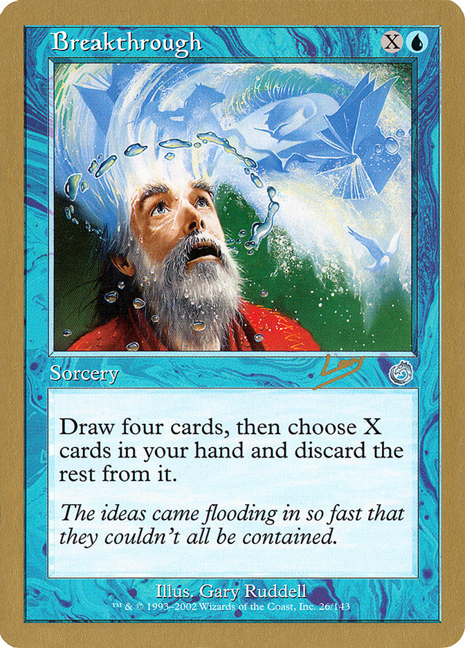 Breakthrough (Raphael Levy) [World Championship Decks 2002] MTG Single Magic: The Gathering    | Red Claw Gaming
