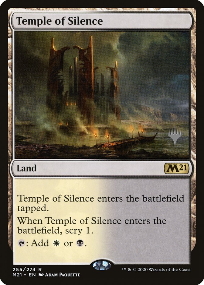 Temple of Silence (Promo Pack) [Core Set 2021 Promos] MTG Single Magic: The Gathering    | Red Claw Gaming