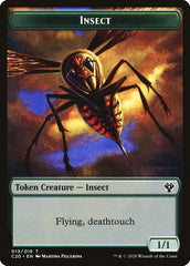 Spirit // Insect (013) Double-Sided Token [Commander 2020 Tokens] MTG Single Magic: The Gathering    | Red Claw Gaming